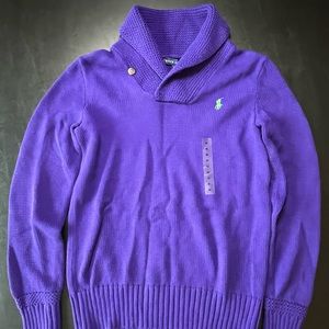 Purple ralph lauren sweater